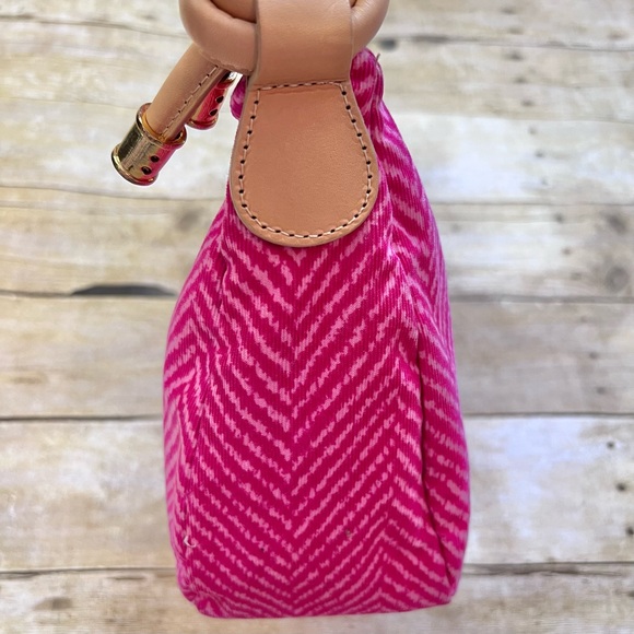 Lilly Pulitzer Pink Chevron Print Handbag - Picture 7 of 10